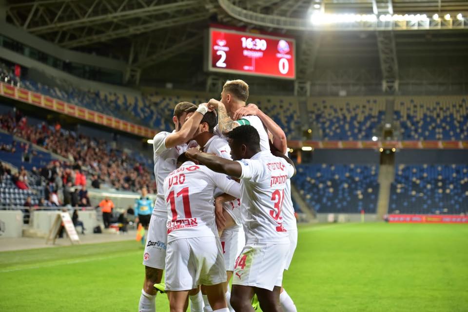 דקה 16 0-2 לבאר שבע בסמי עופר על הפועל חיפה. איזו פתיחה (צילום: מדף הפייסבוק של הפועל ''תדיראן'' באר שבע)